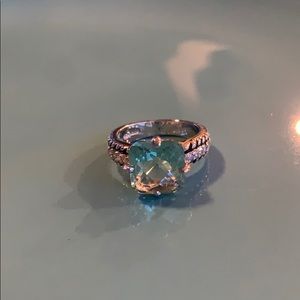 Teal gemstone Lia Sophia ring